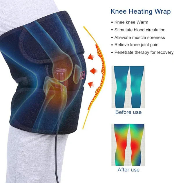 Electric Heating Knee Pad – Adjustable Heated Wrap for Pain Relief and Comfort