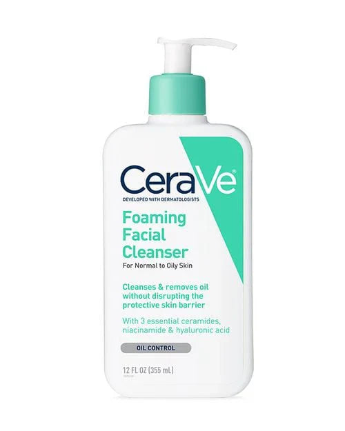 CeraVe Foaming Facial Cleanser – For Normal to Oily Skin (473ml)