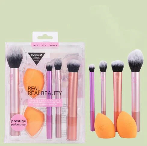 Makeup Brushes & Beauty Blender (1097) – All-in-One Makeup Application Kit